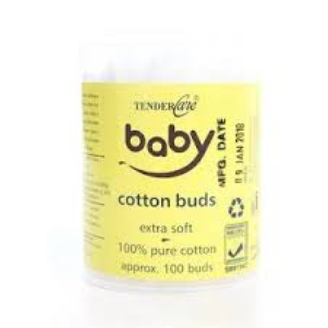 TENDERCARE BABY EARBUDS TIN WHITE 100'S